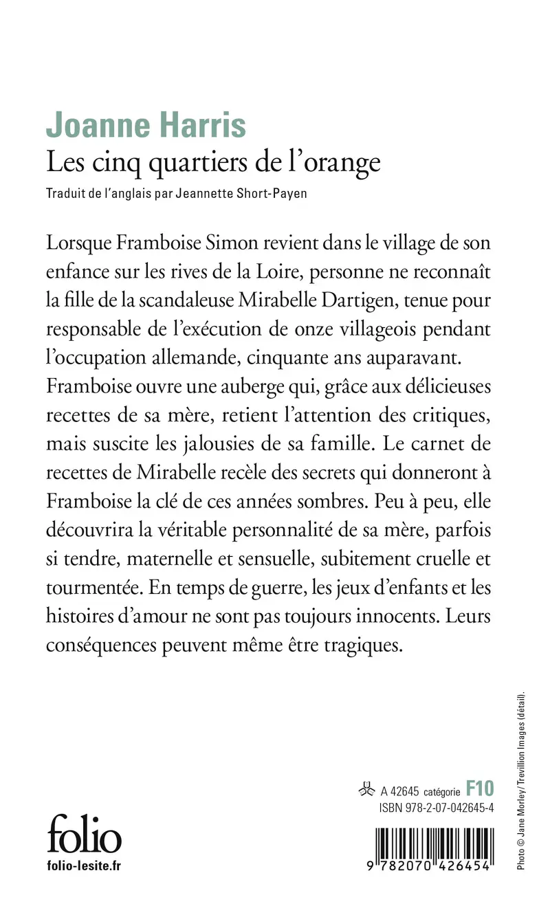 Les Cinq quartiers de l'orange - Joanne Harris