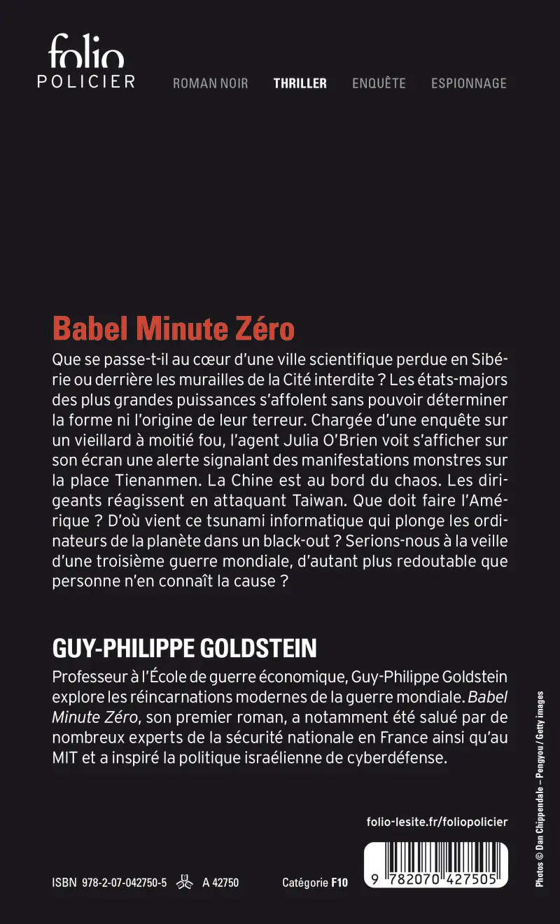 Babel Minute Zéro - Guy-Philippe Goldstein