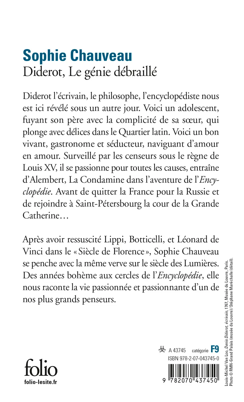 Diderot, le génie débraillé - Sophie Chauveau