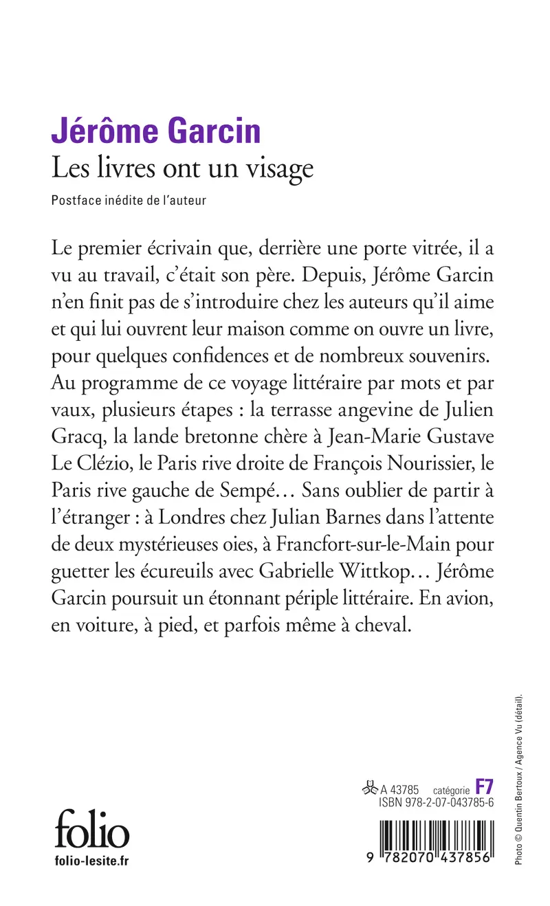 Les livres ont un visage - Jérôme Garcin