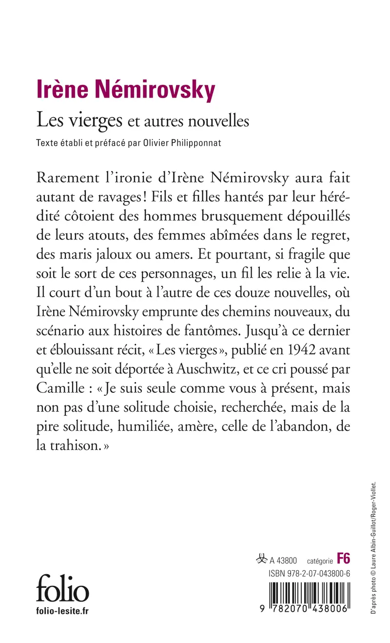 Les vierges et autres nouvelles - Irène Némirovsky