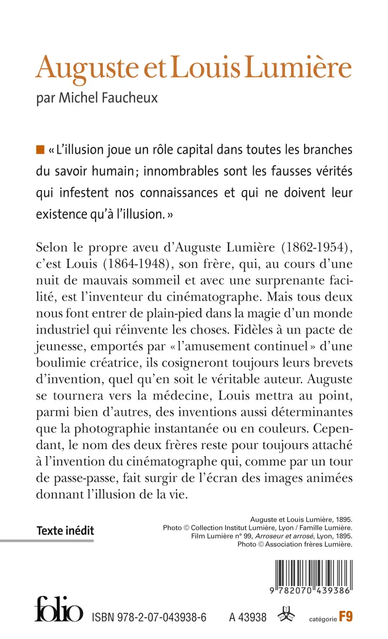 Auguste et Louis Lumière - Michel Faucheux