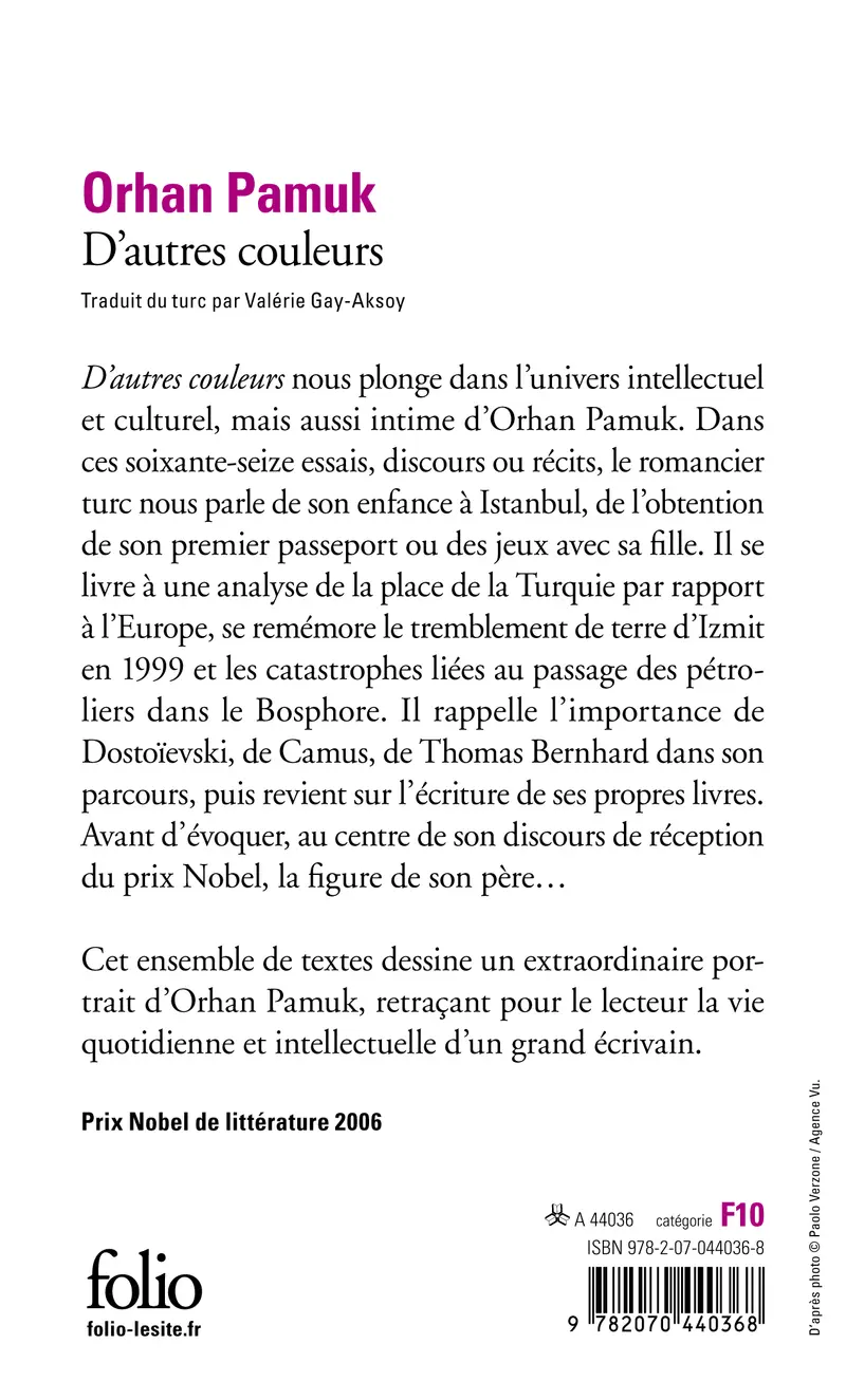 D'autres couleurs - Orhan Pamuk