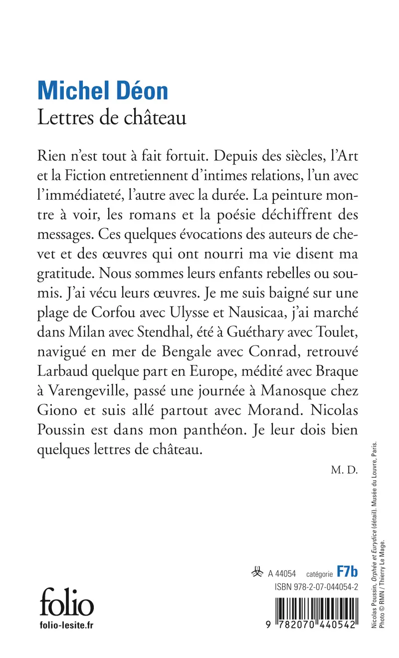 Lettres de château - Michel Déon