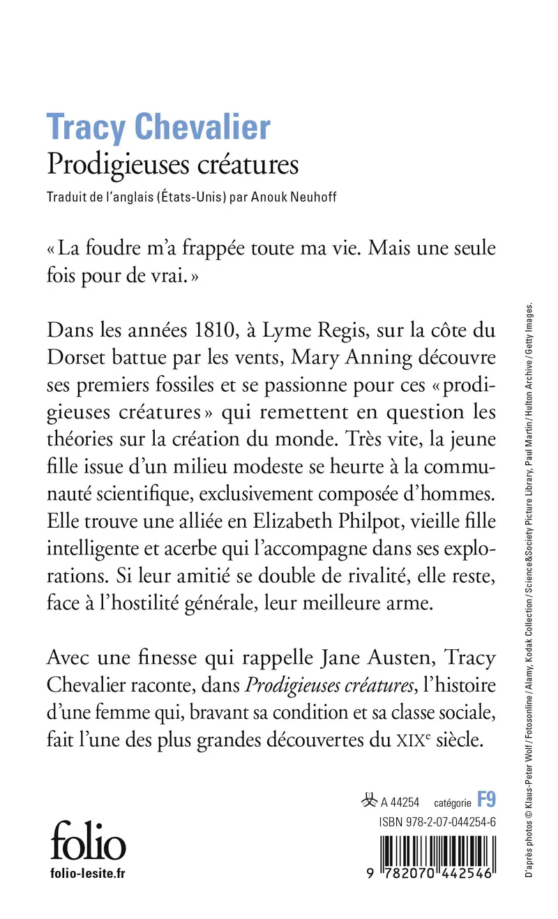 Prodigieuses créatures - Tracy Chevalier