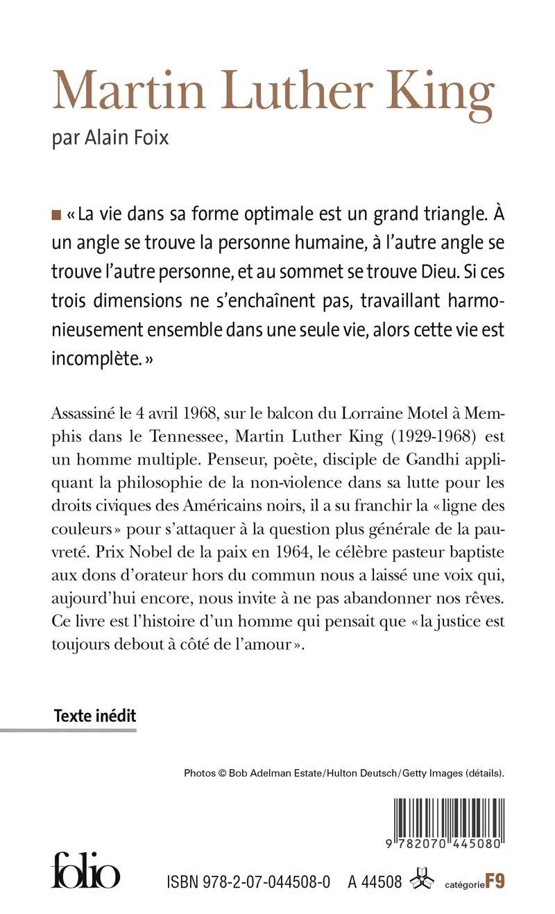Martin Luther King - Alain Foix