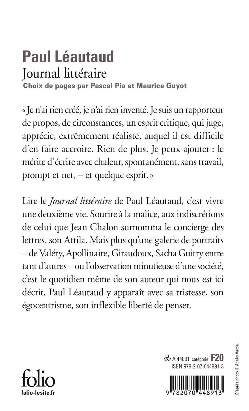 Journal littéraire - Paul Léautaud