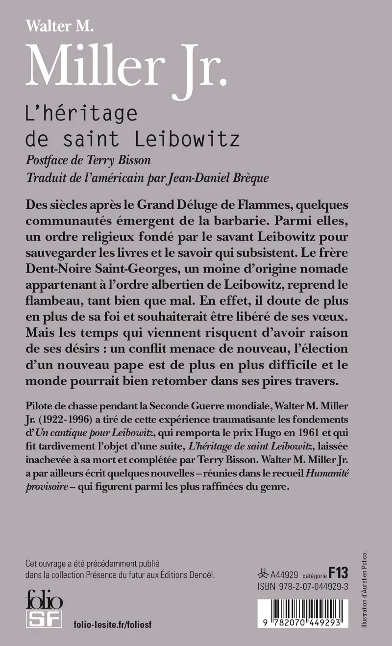 L'héritage de saint Leibowitz - Walter M. Miller Jr.