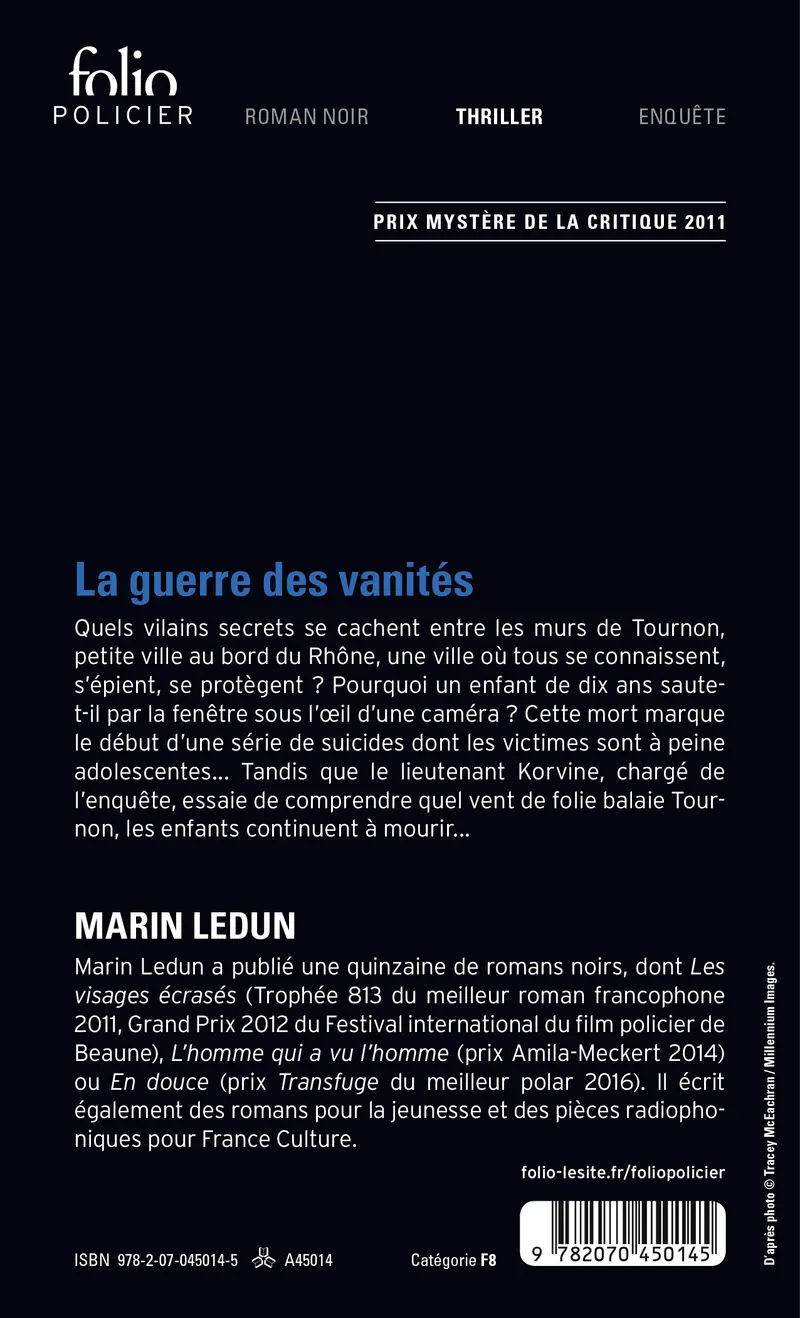 La guerre des vanités - Marin Ledun