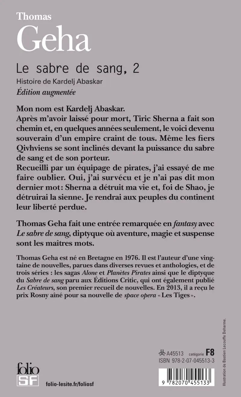Le sabre de sang - Thomas Geha