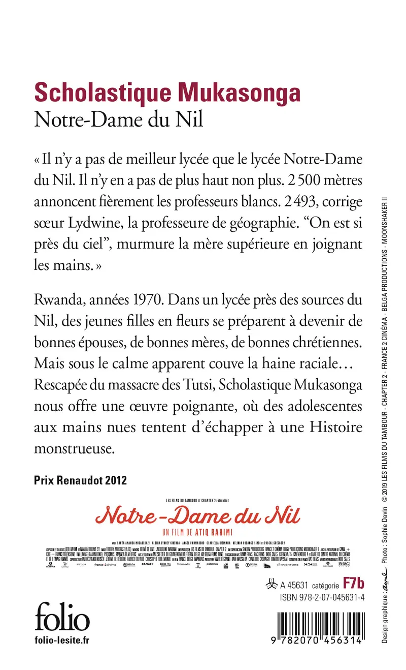 Notre-Dame du Nil - Scholastique Mukasonga