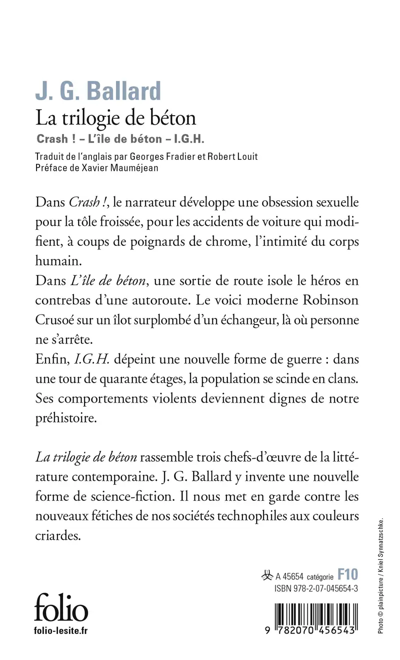 La trilogie de béton - J.G. Ballard