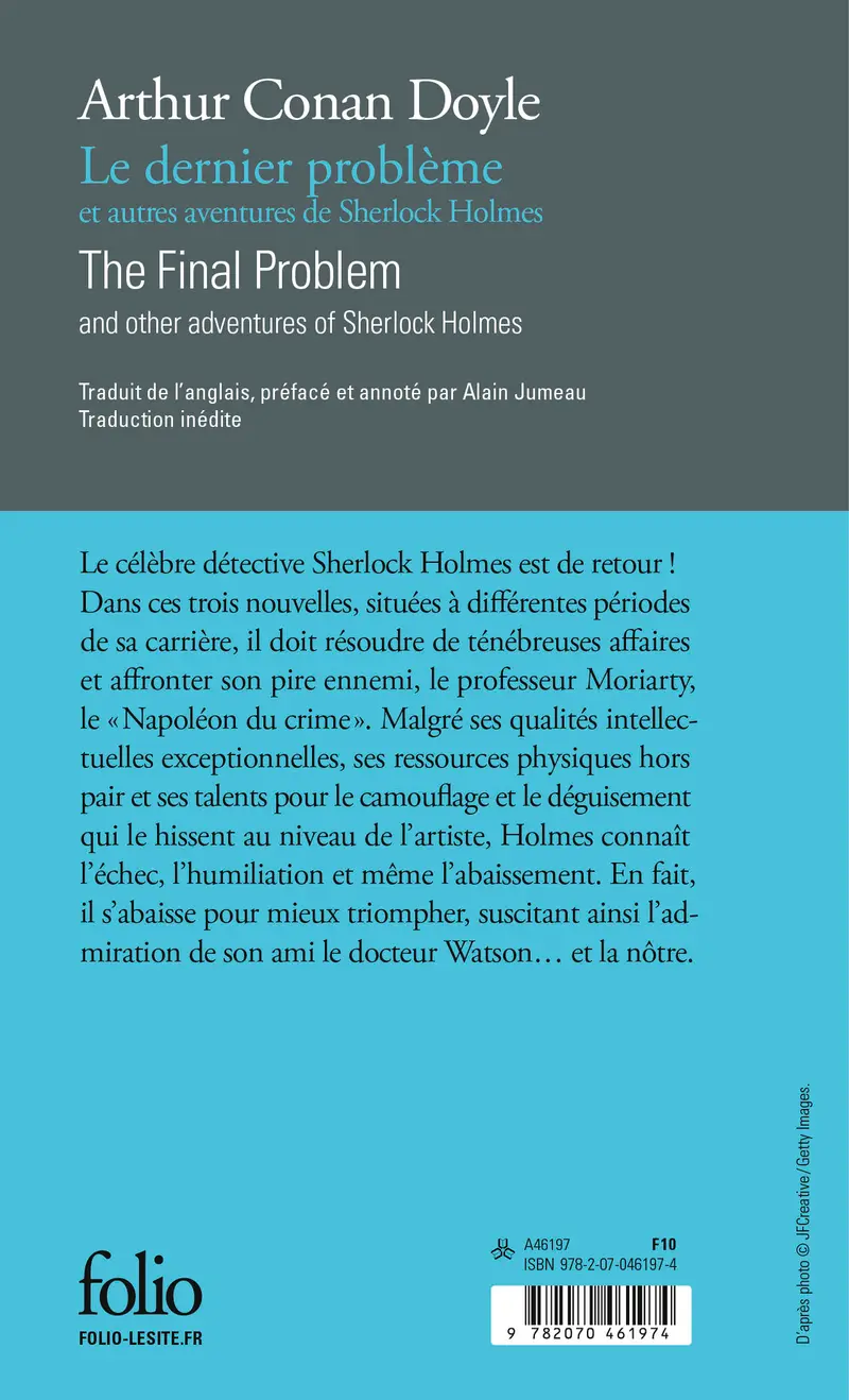 Le dernier problème et autres aventures de Sherlock Holmes/The Final Problem and other adventures of Sherlock Holmes - Arthur Conan Doyle