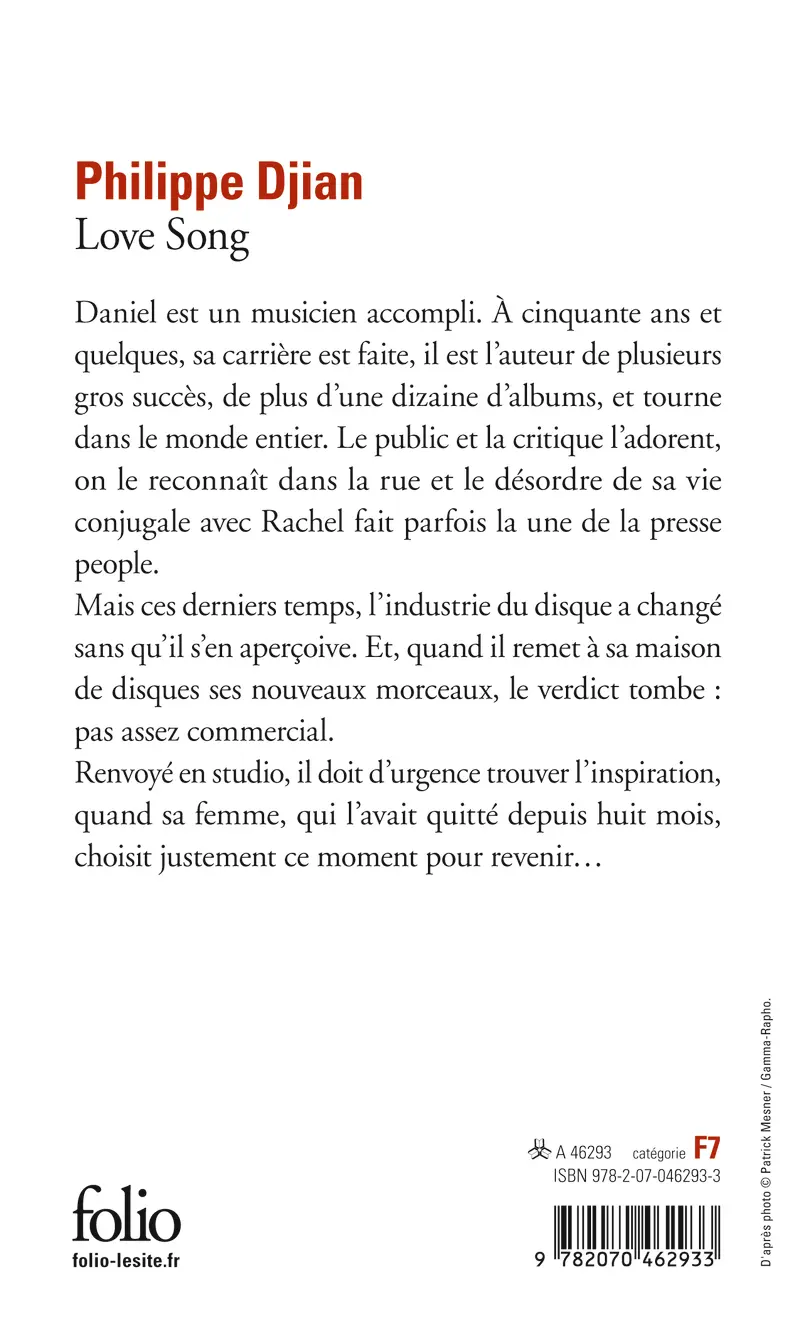 Love Song - Philippe Djian