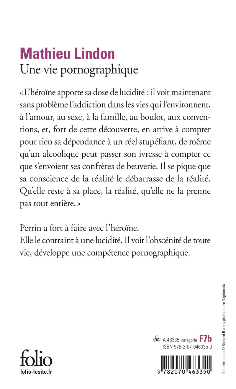 Une vie pornographique - Mathieu Lindon