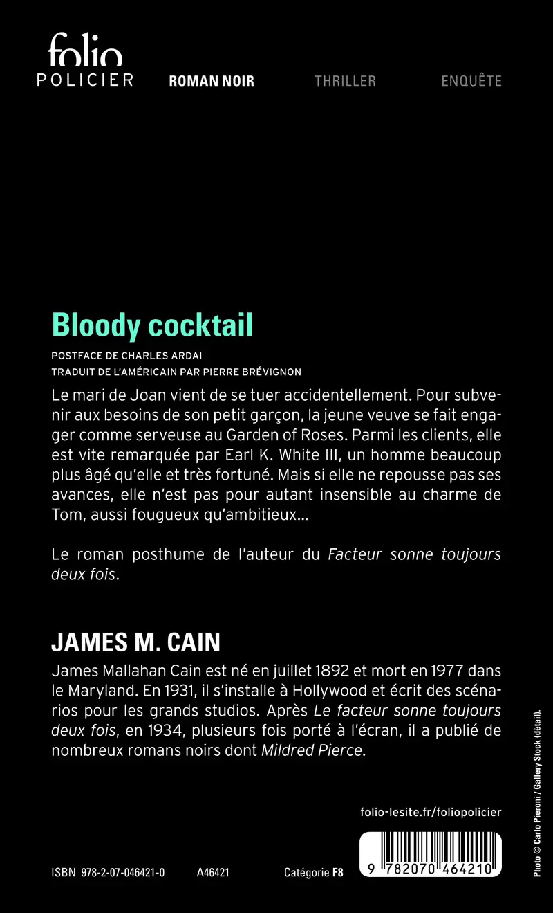 Bloody cocktail - James M. Cain