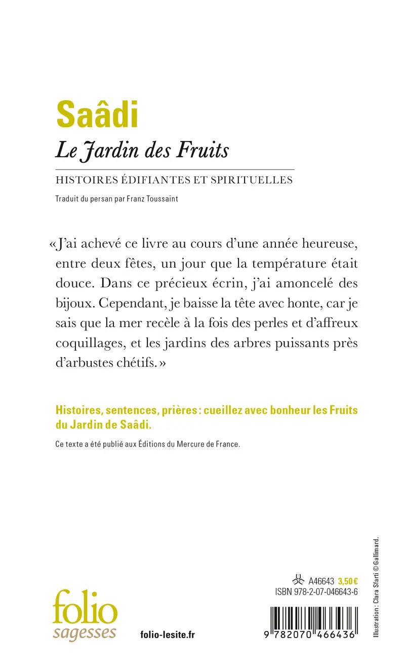 Le Jardin des Fruits - Saâdi