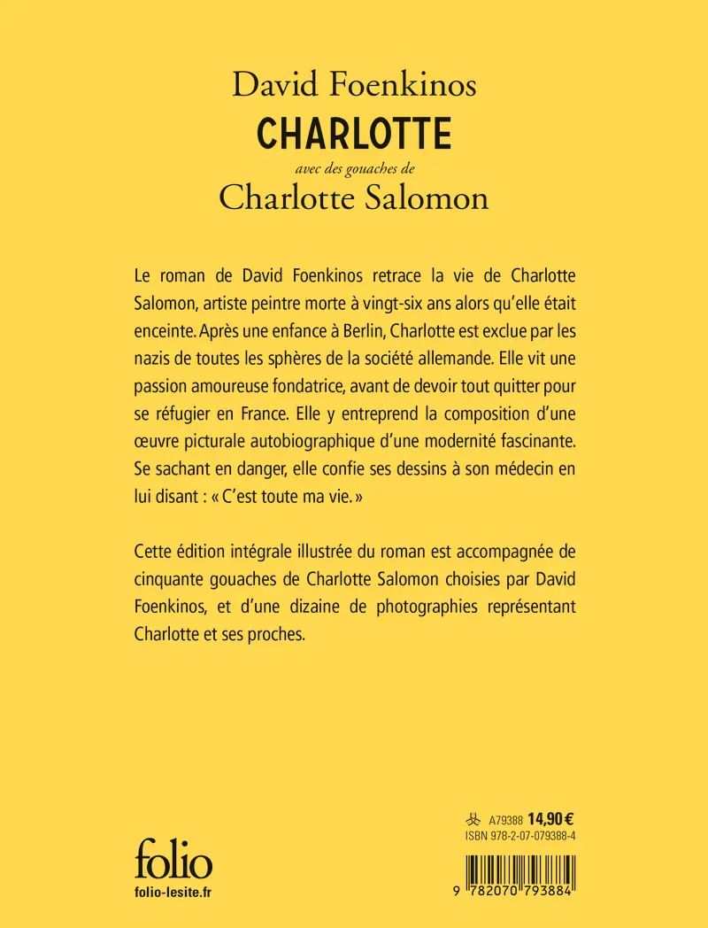 Charlotte - David Foenkinos - Charlotte Salomon