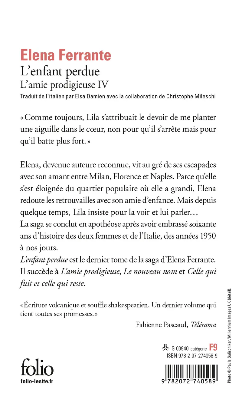 L'enfant perdue - Elena Ferrante