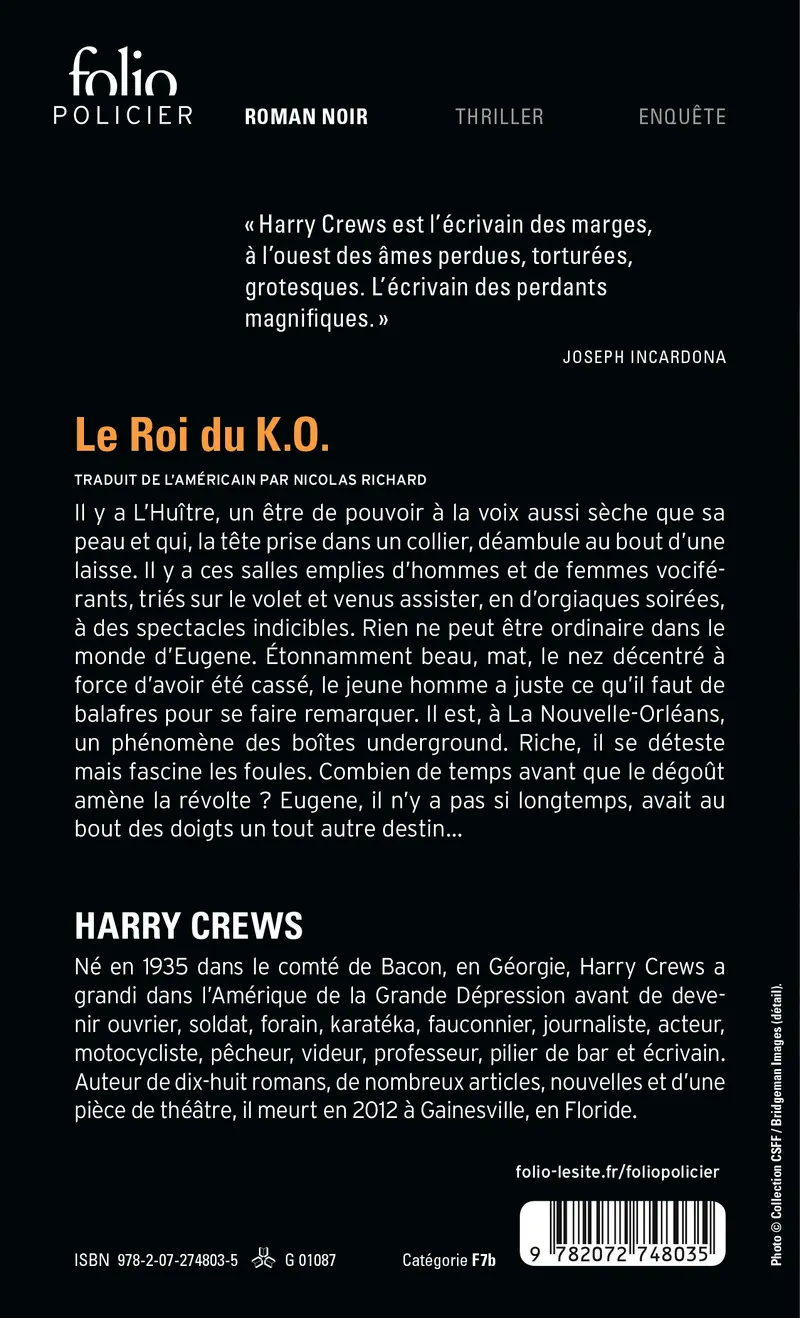 Le Roi du K.O. - Harry Crews