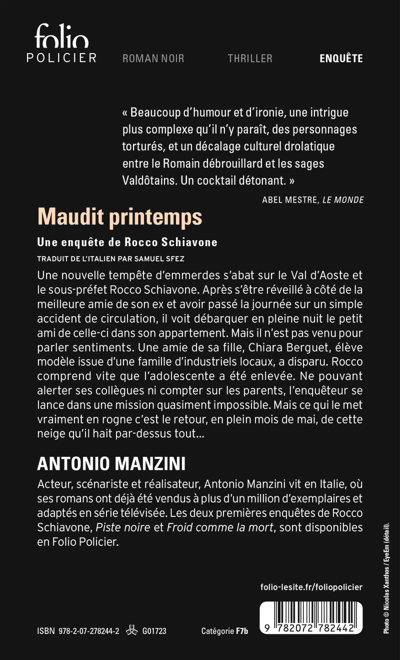 Maudit printemps - Antonio Manzini