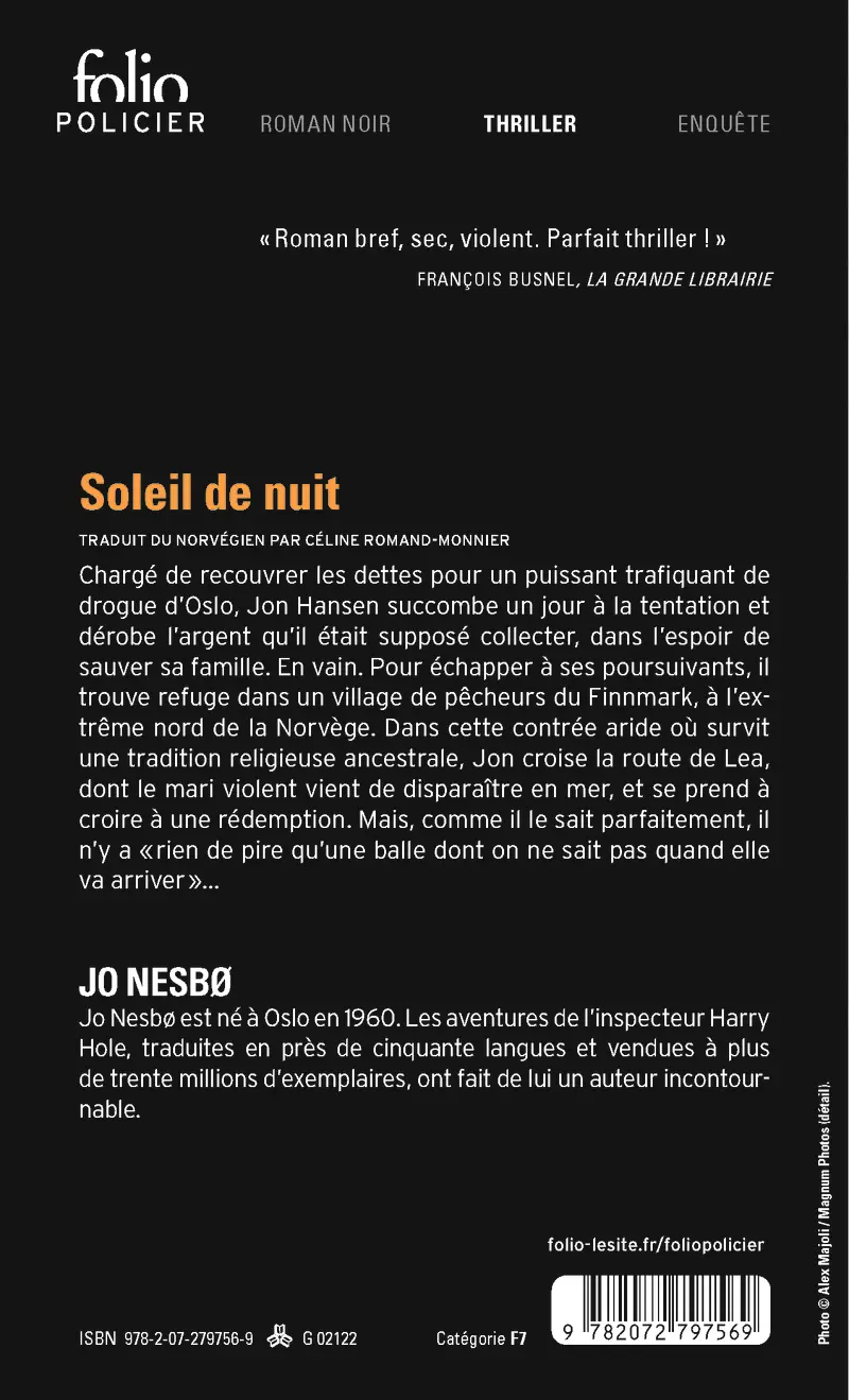 Soleil de nuit - Jo Nesbø