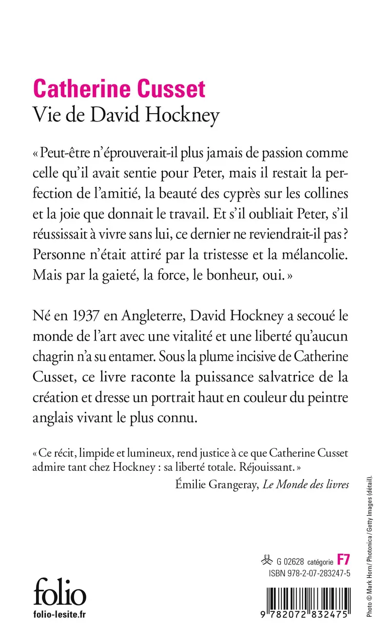 Vie de David Hockney - Catherine Cusset