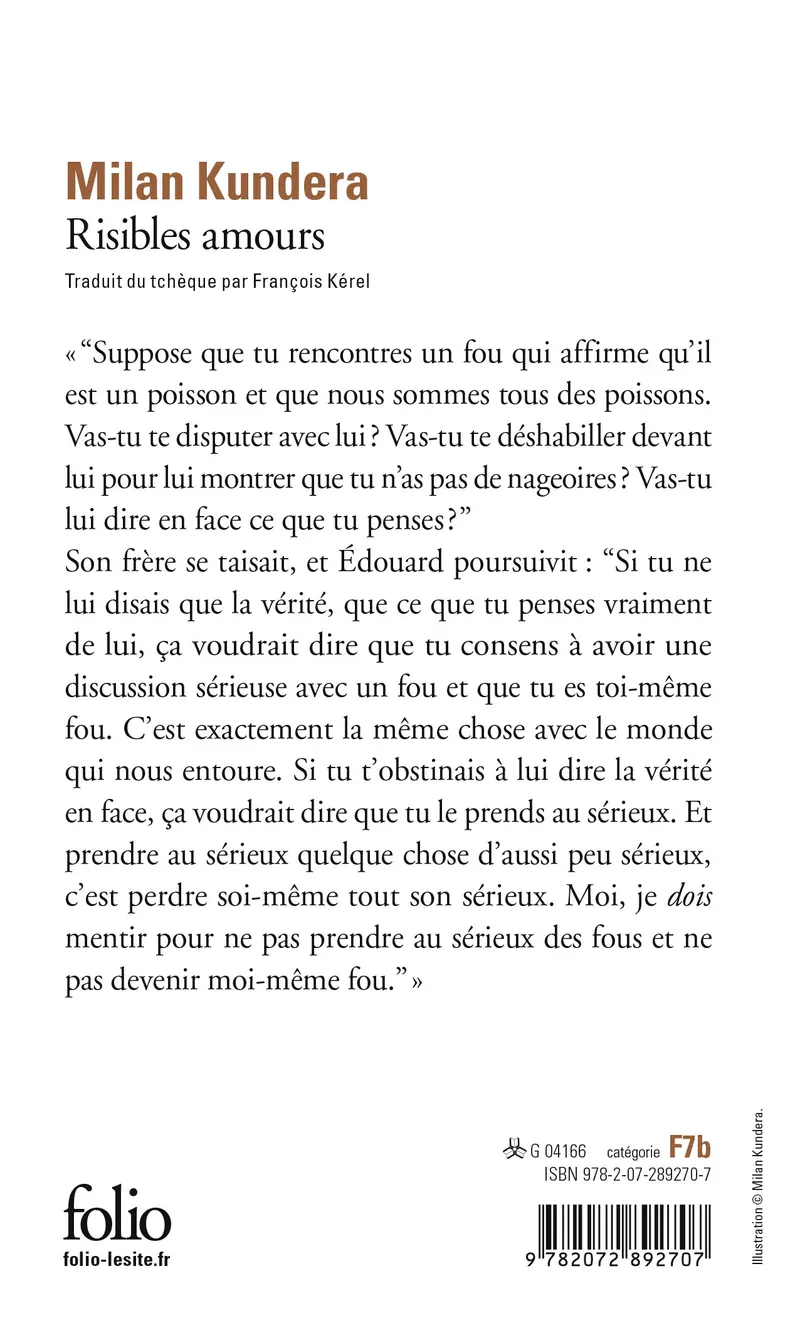 Risibles amours - Milan Kundera