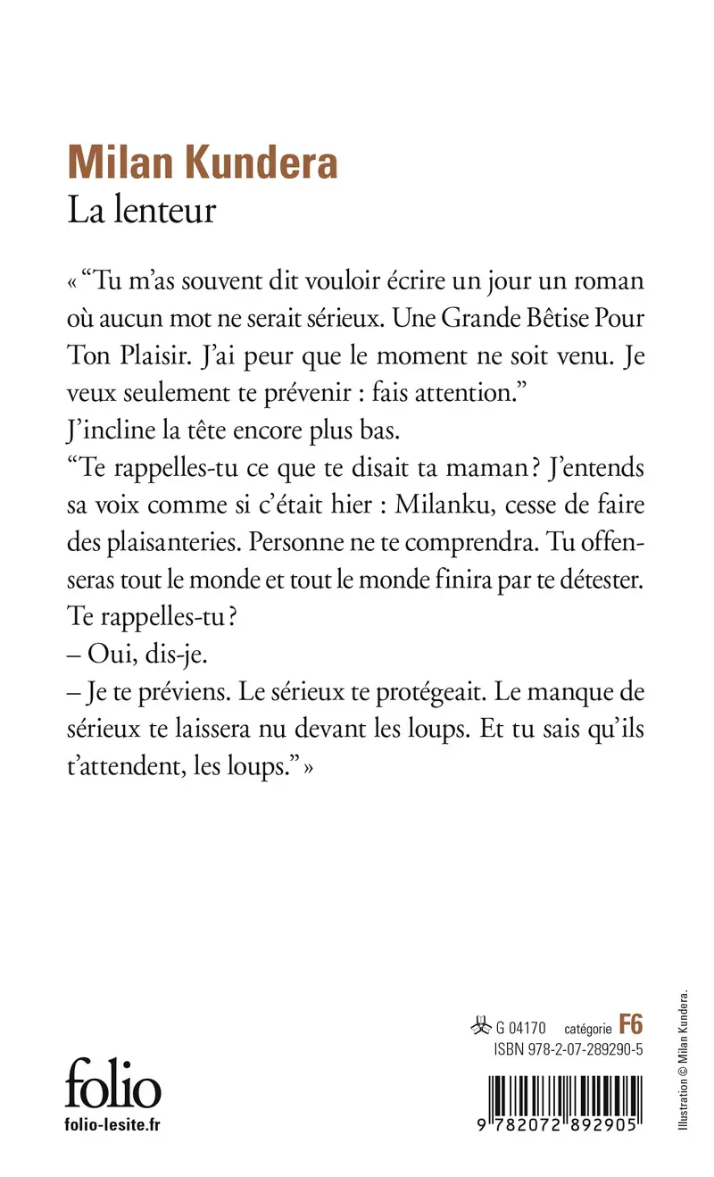 La lenteur - Milan Kundera