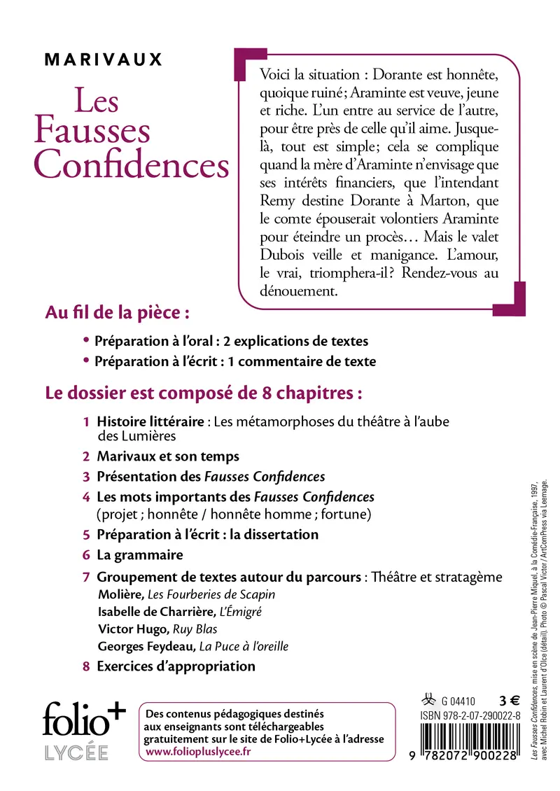 Les Fausses Confidences - Bac 2024 - Marivaux