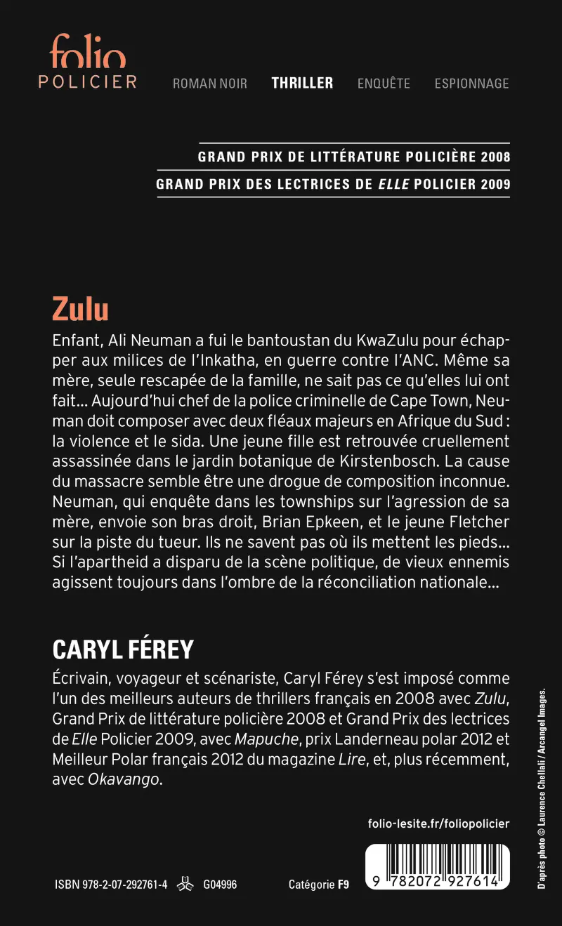 Zulu - Caryl Férey