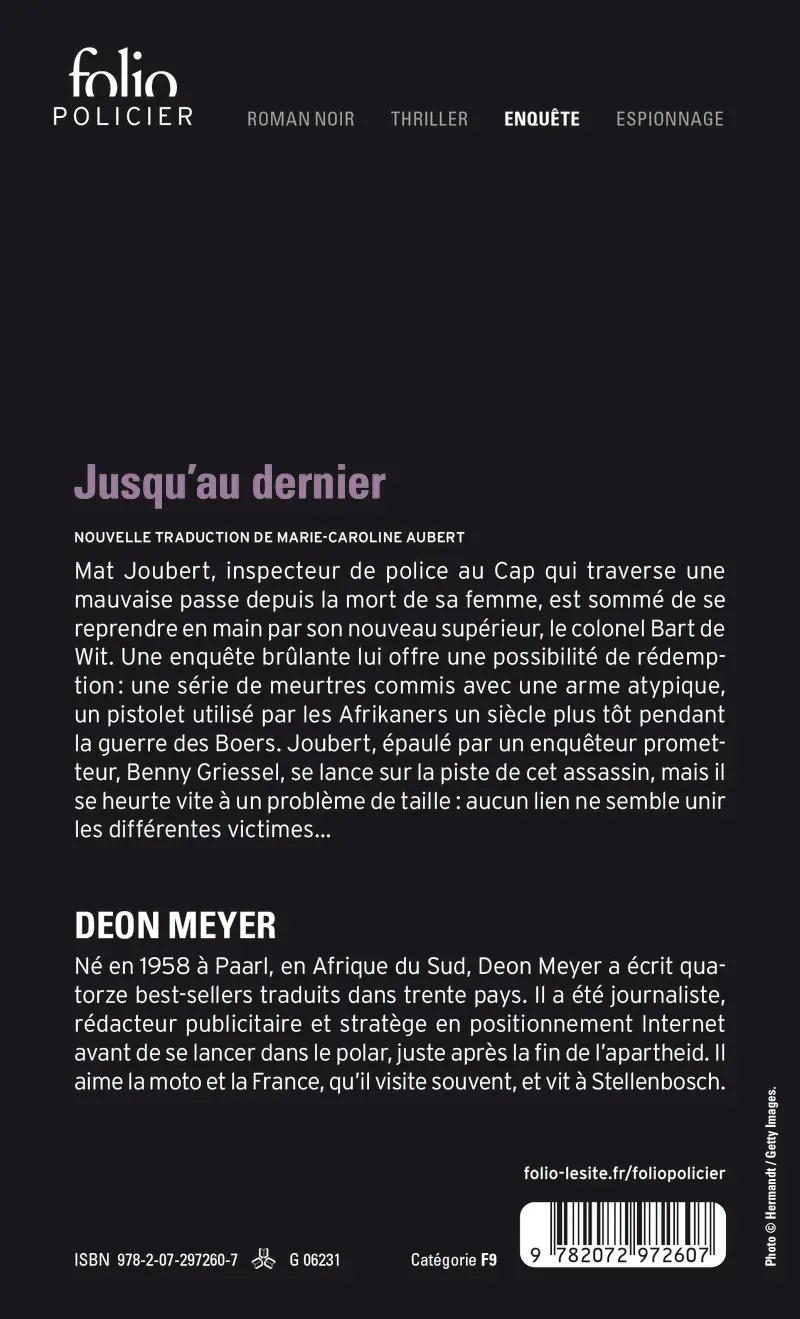 Jusqu’au dernier - Deon Meyer