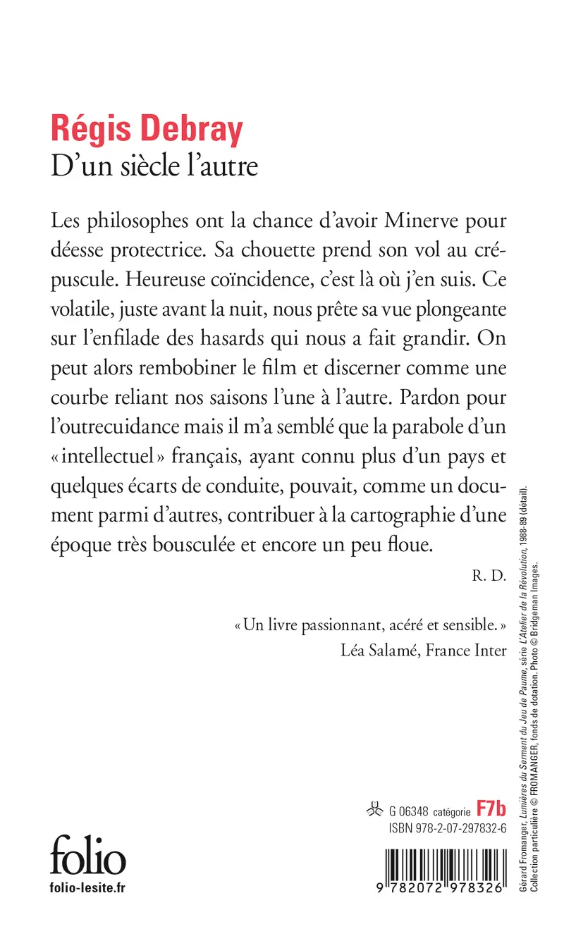 D'un siècle l'autre - Régis Debray