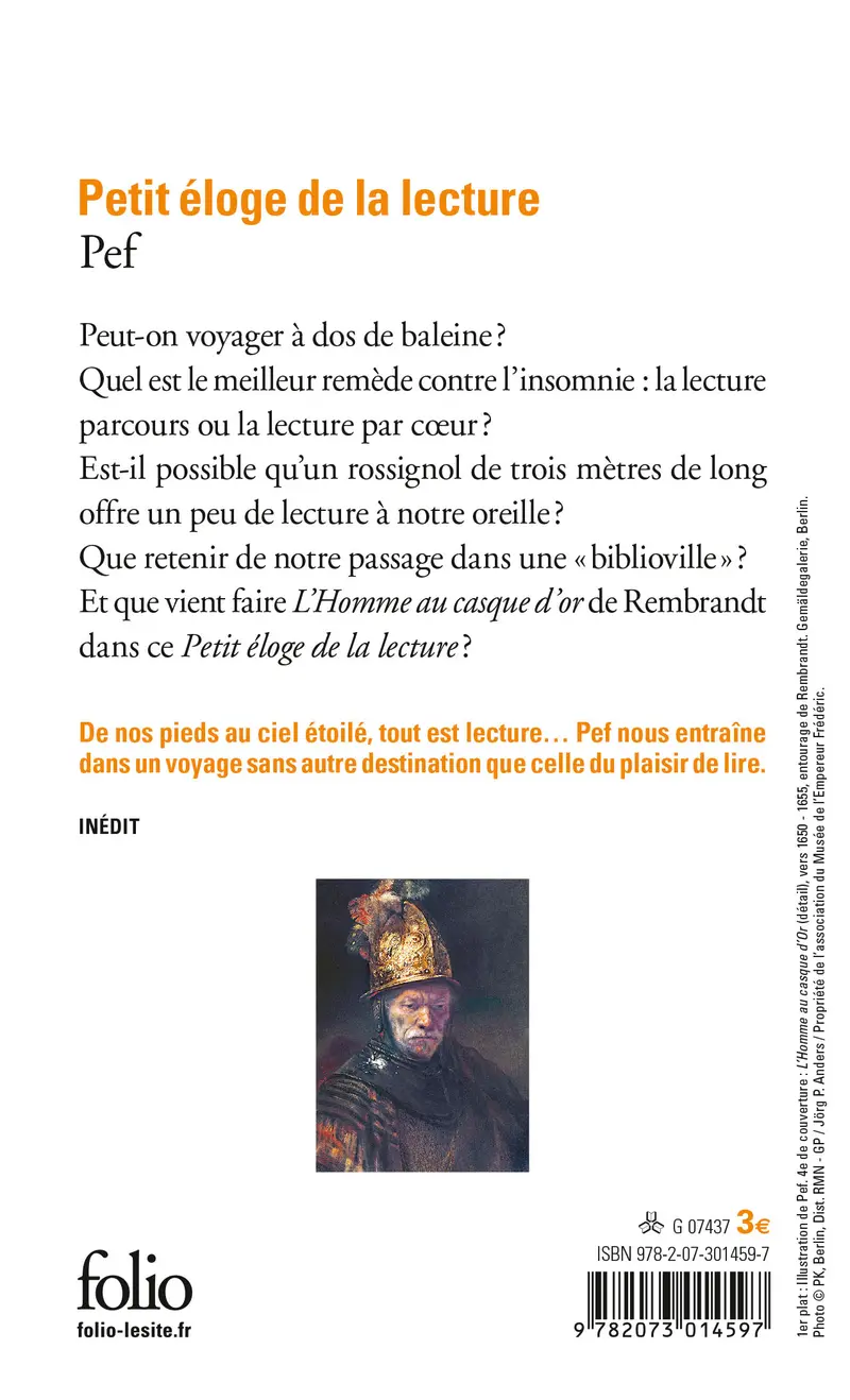 Petit éloge de la lecture - Pef