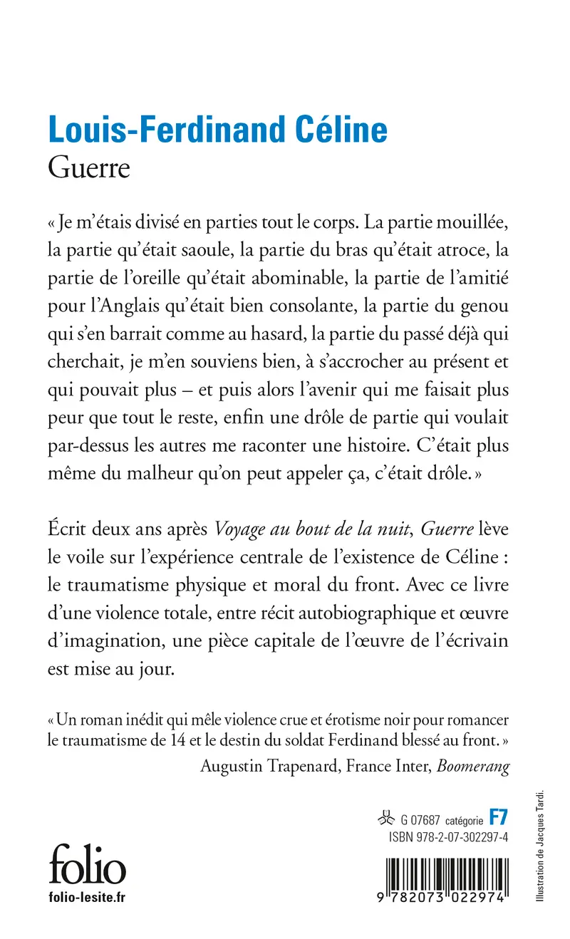 Guerre - Louis-Ferdinand Céline