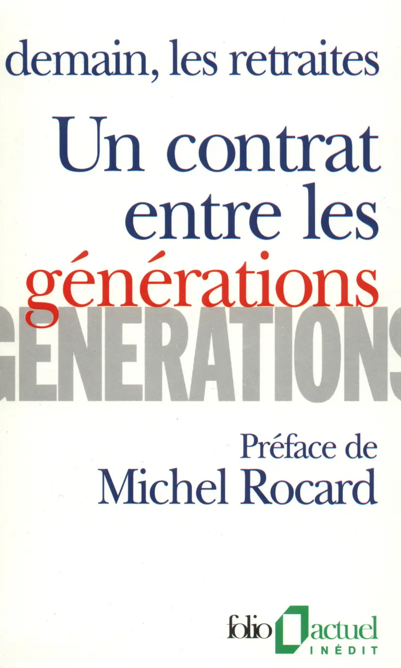 Un Contrat entre les générations - Collectif