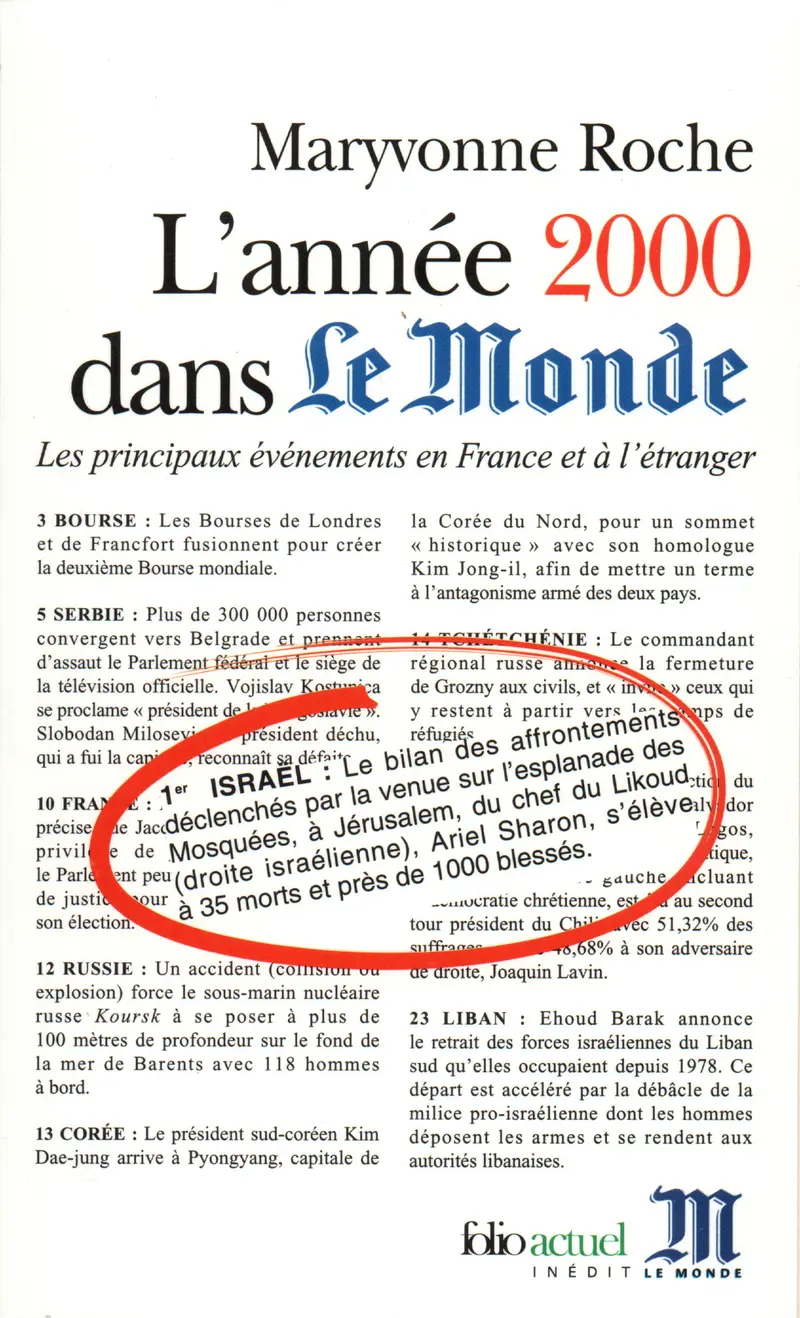 L'Année 2000 dans «Le Monde» - Maryvonne Roche