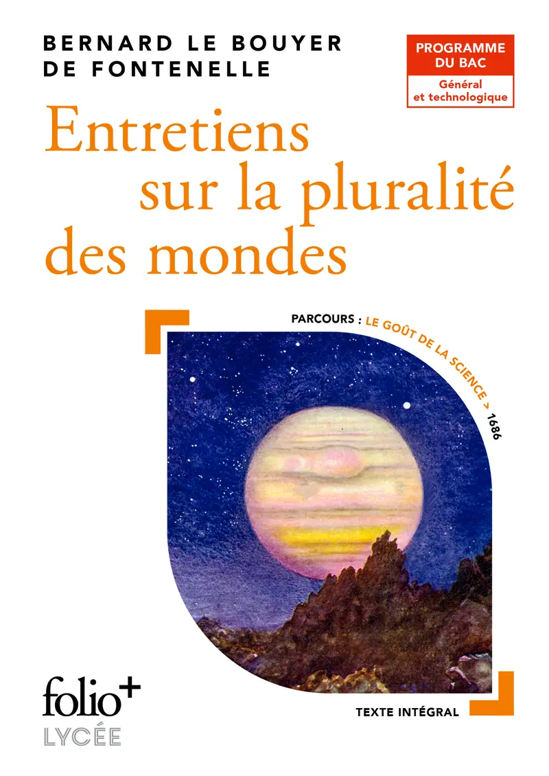 Entretiens sur la pluralité des mondes - Bernard Le Bouyer de Fontenelle