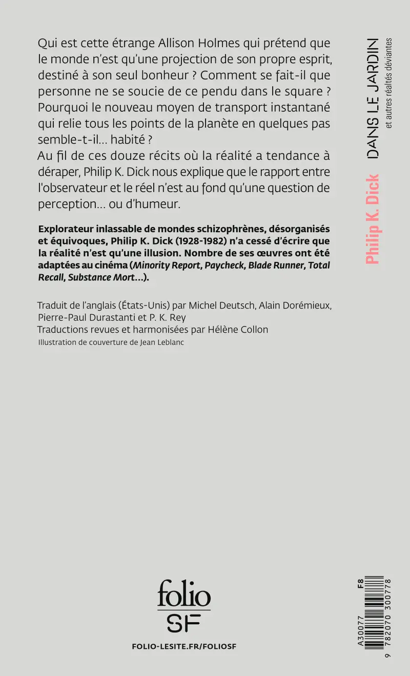 Dans le jardin et autres réalités déviantes - Philip K. Dick