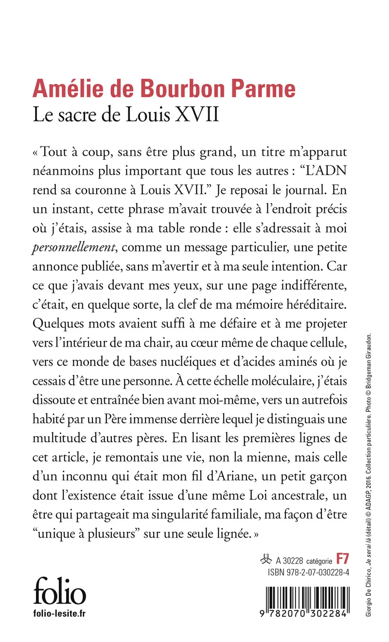 Le Sacre de Louis XVII - Amélie de Bourbon Parme