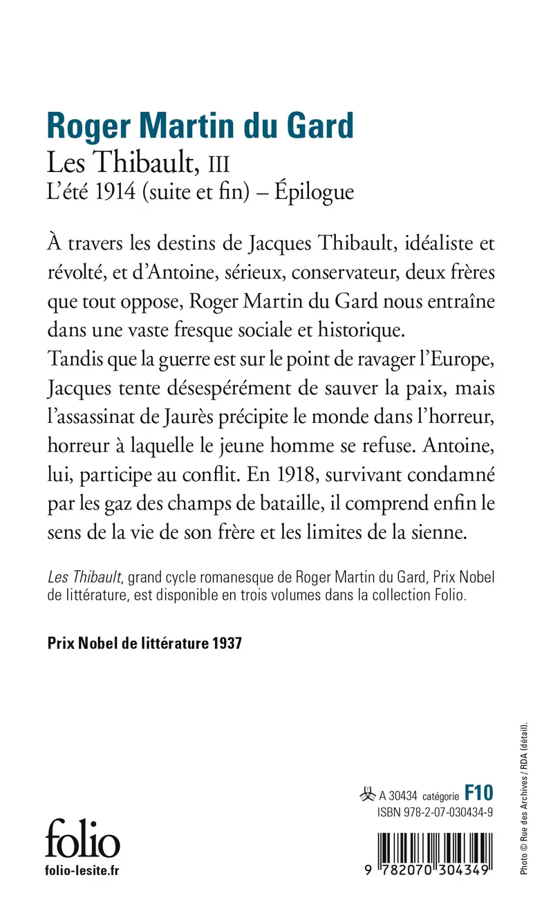 Les Thibault - 3 - Roger Martin du Gard