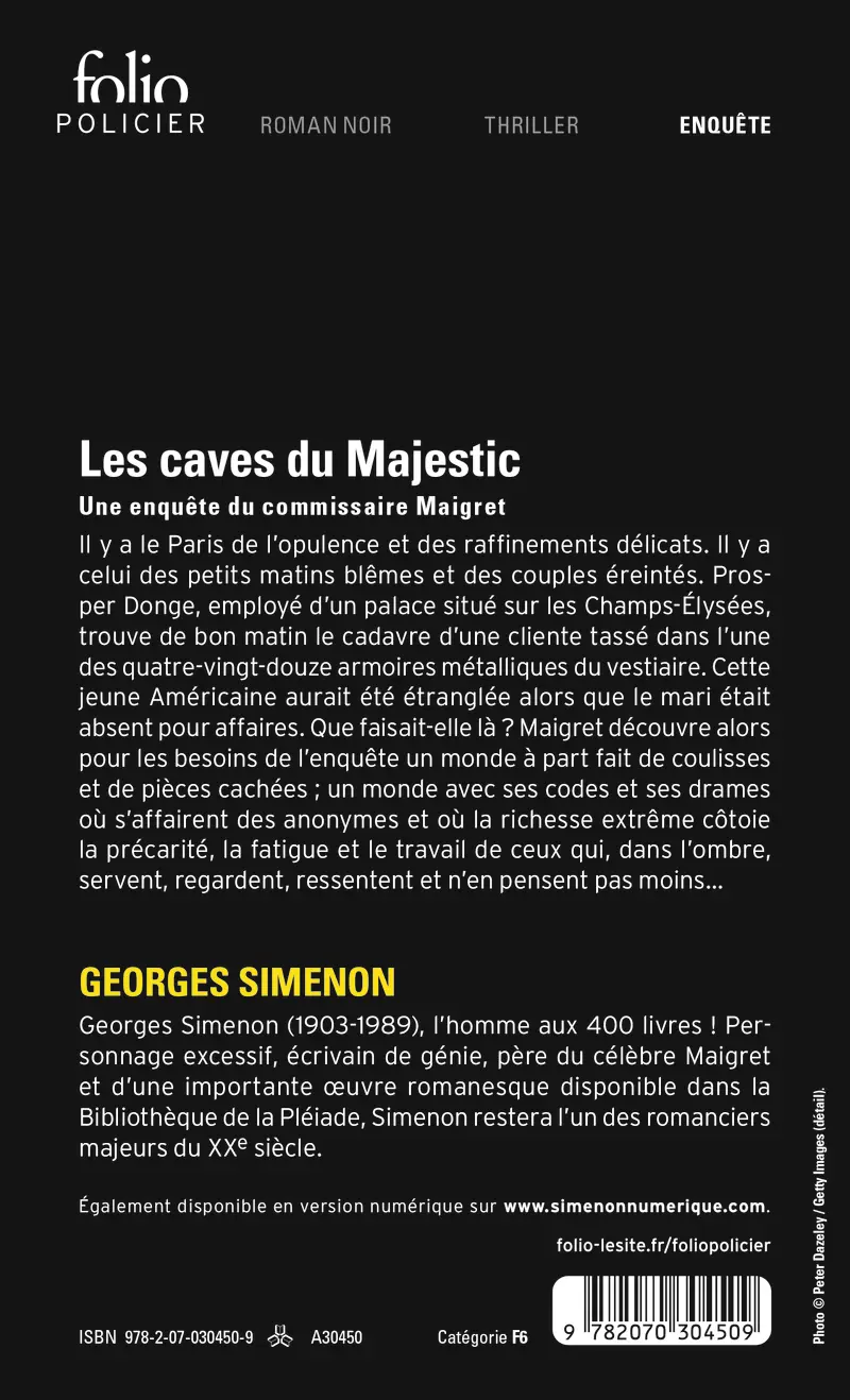 Les caves du Majestic - Georges Simenon