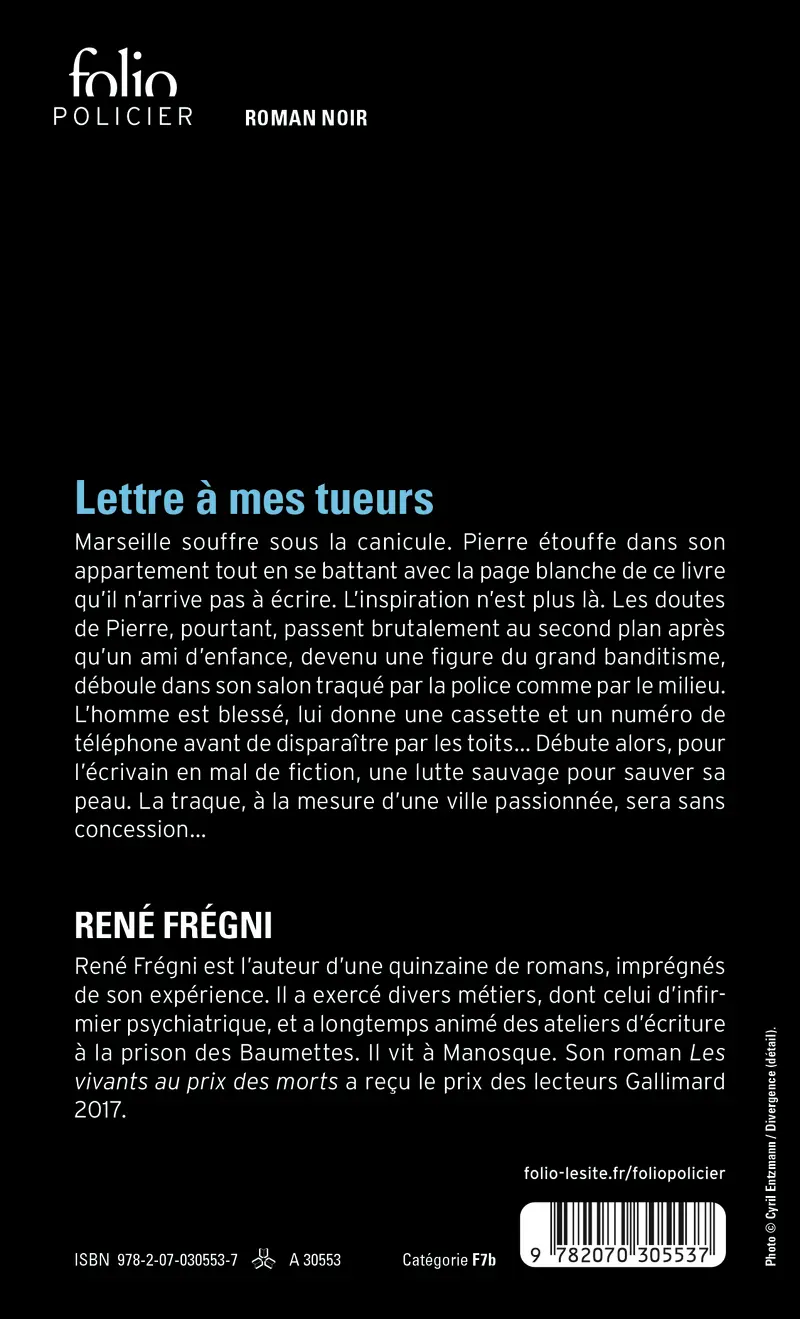 Lettre à mes tueurs - René Frégni