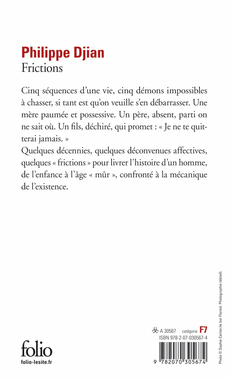 Frictions - Philippe Djian