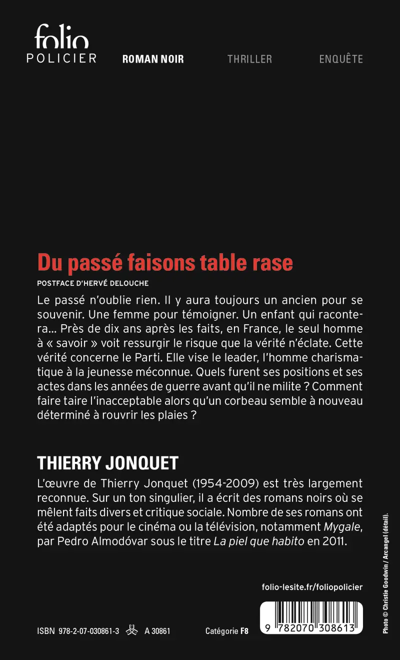 Du passé faisons table rase - Thierry Jonquet