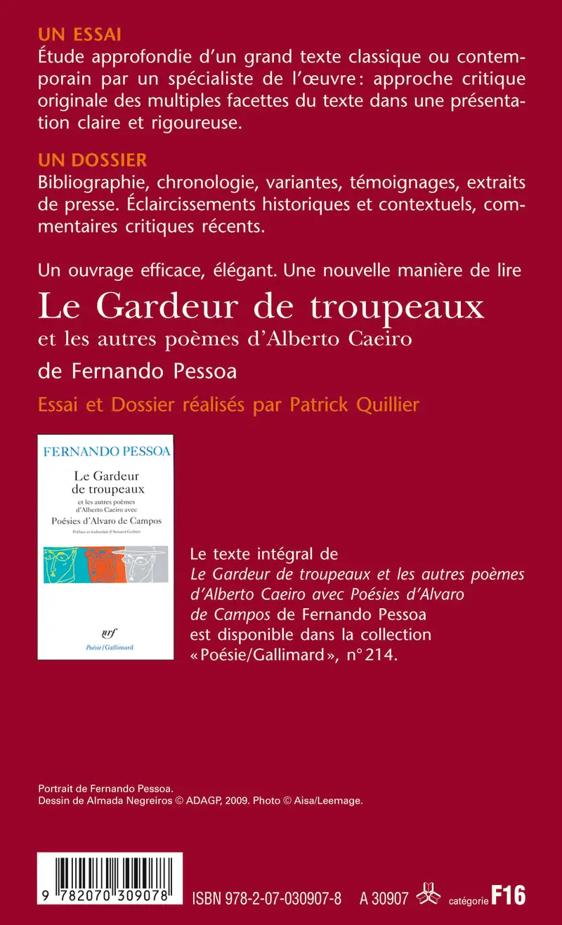 Le Gardeur de troupeaux et les autres poèmes d'Alberto Caeiro, de Fernando Pessoa (Essai et dossier) - Patrick Quillier