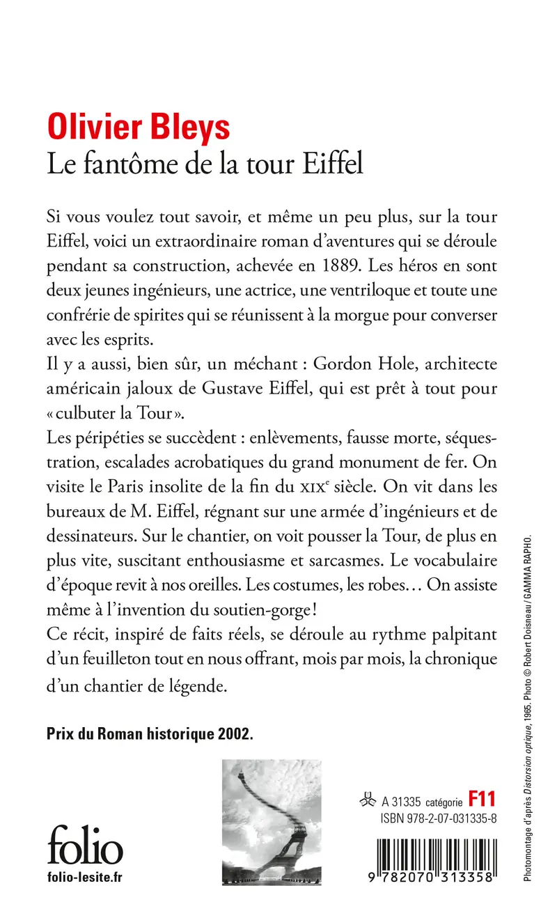 Le Fantôme de la tour Eiffel - Olivier Bleys