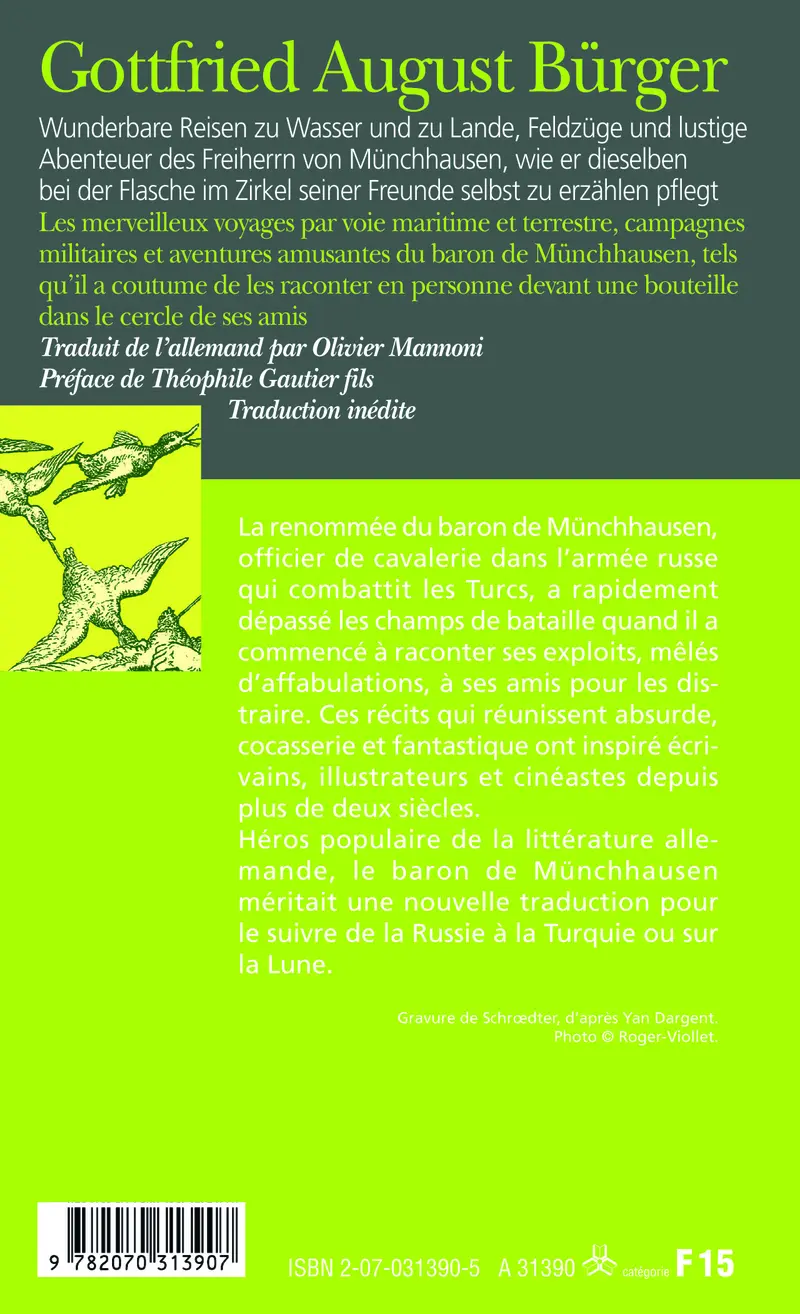 Les merveilleux voyages du baron de Münchhausen/Wunderbare Reisen des Freiherrn von Münchhausen - Anonymes