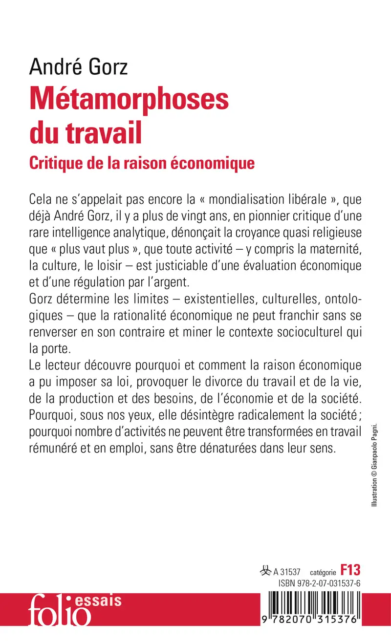 Métamorphoses du travail - André Gorz