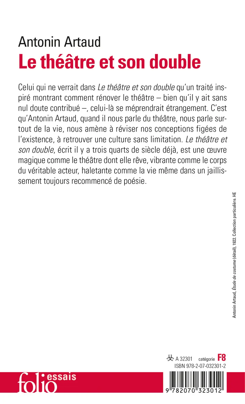 Le théâtre et son double suivi de Le théâtre de Séraphin - Antonin Artaud